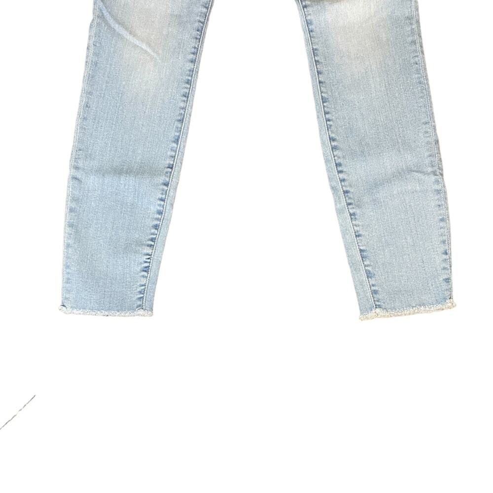 Frame Le Skinny De Jeanne Crop Low Rise Skinny Light Wash Denim Jeans Size 25 - Picture 6 of 9